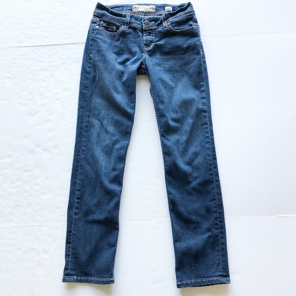 BKE Kate Straight Dark Wash Blue Jeans Womens 26 Short - Picture 3 of 11